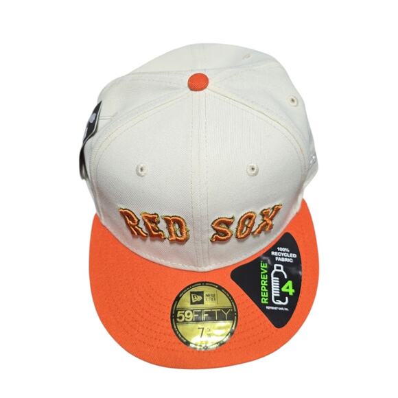 New Era 59Fifty Boston Red Sox 2004 World Series Patch Hat 7 5/8 REPREVE MLB Cap - Picture 6 of 10